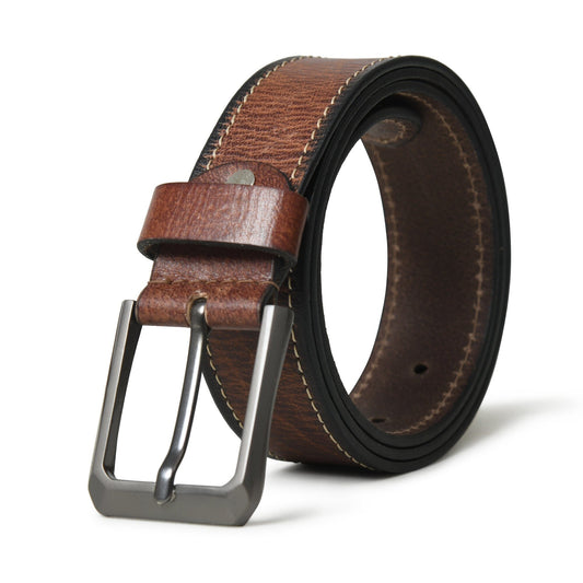 Classy Leather Bags Kairo Brown Leather Belt - AVBL MRKT (1)