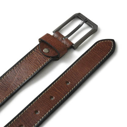 Classy Leather Bags Kairo Brown Leather Belt - AVBL MRKT (2)