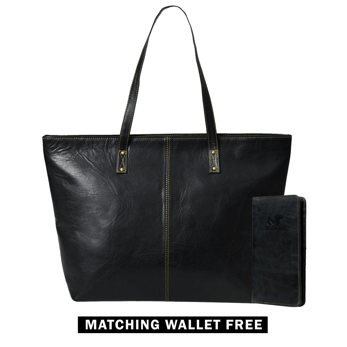 Classy Leather Bags Kim & Blair Combo - Black - AVBL MRKT (1)