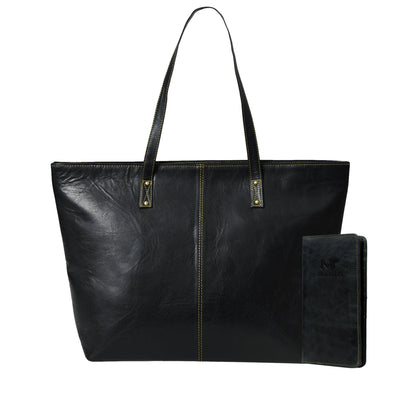 Classy Leather Bags Kim & Blair Combo - Black - AVBL MRKT (12)