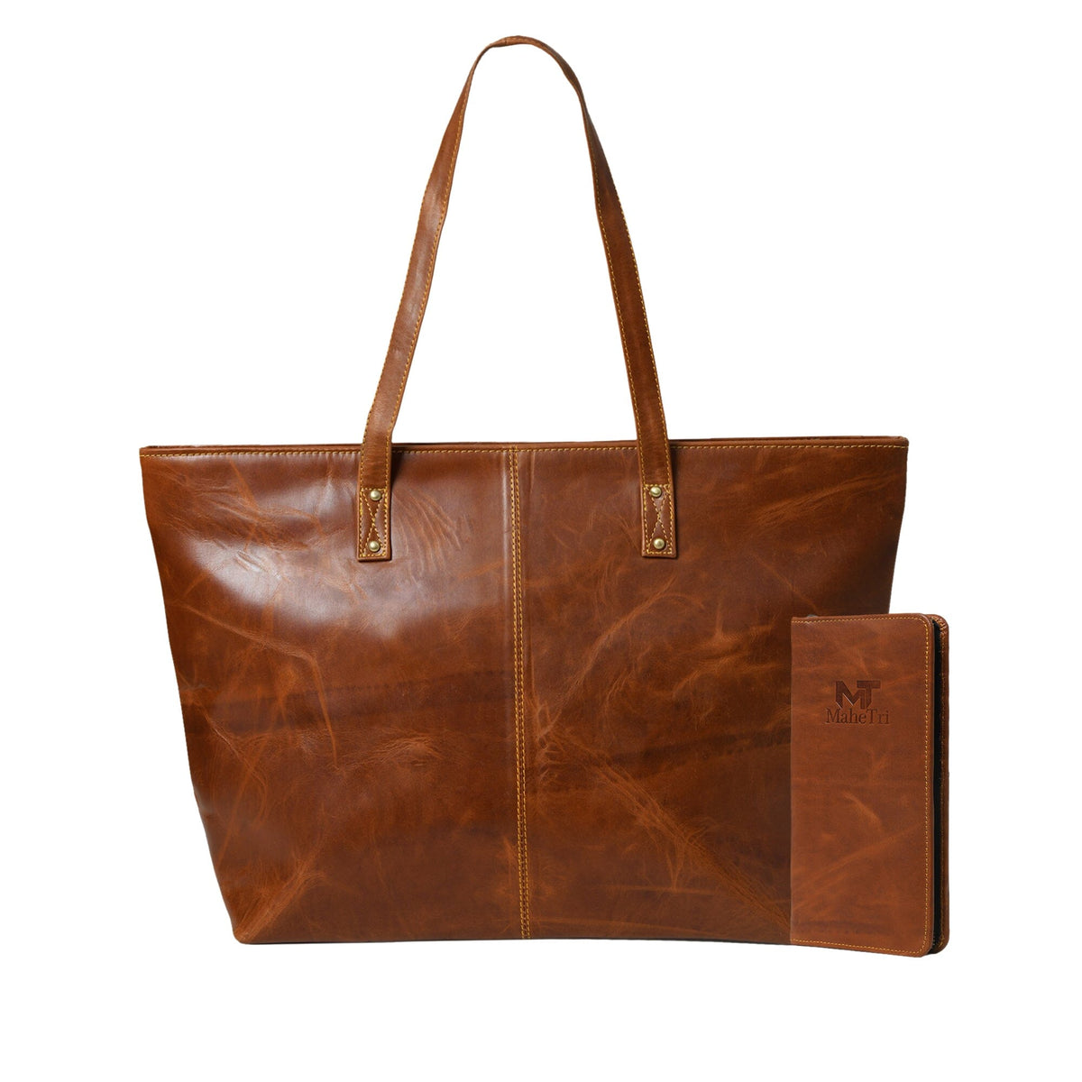 Classy Leather Bags Kim & Blair Combo - Cocoa Brown - AVBL MRKT (13)