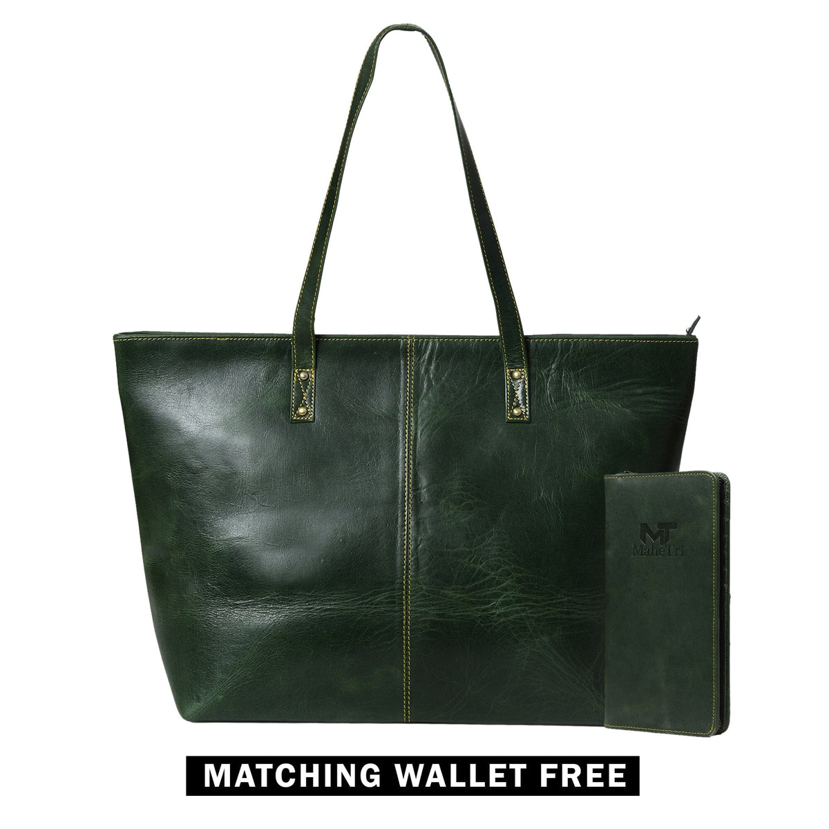 Classy Leather Bags Kim & Blair Combo - Green - AVBL MRKT (1)