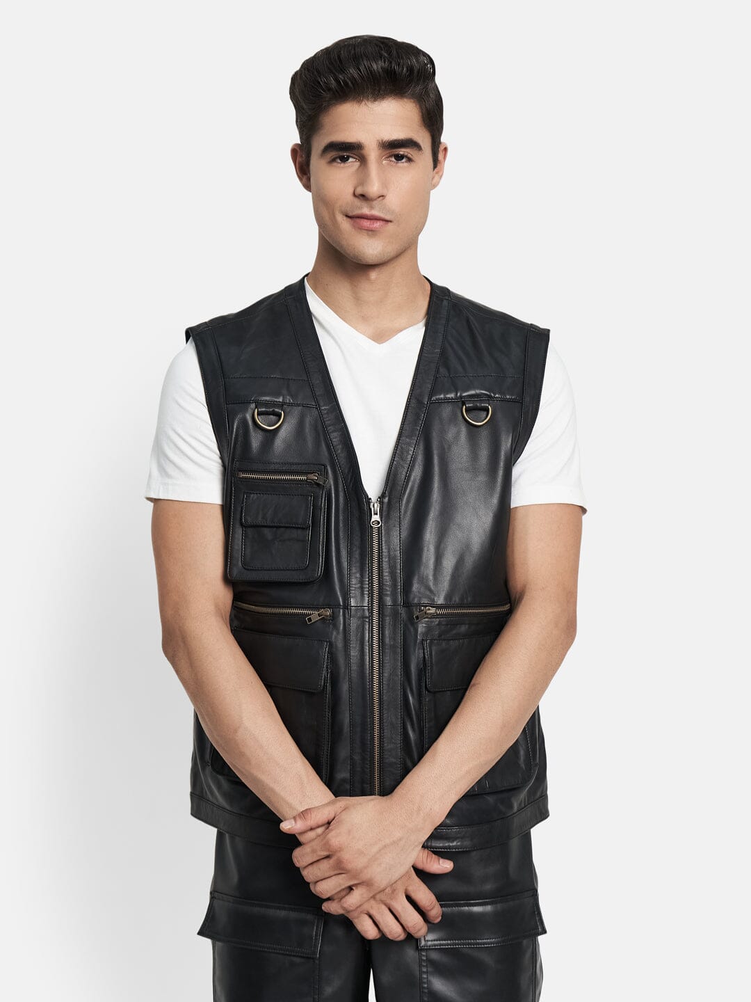 Classy Leather Bags Lambskin Leather Vest - AVBL MRKT (1)