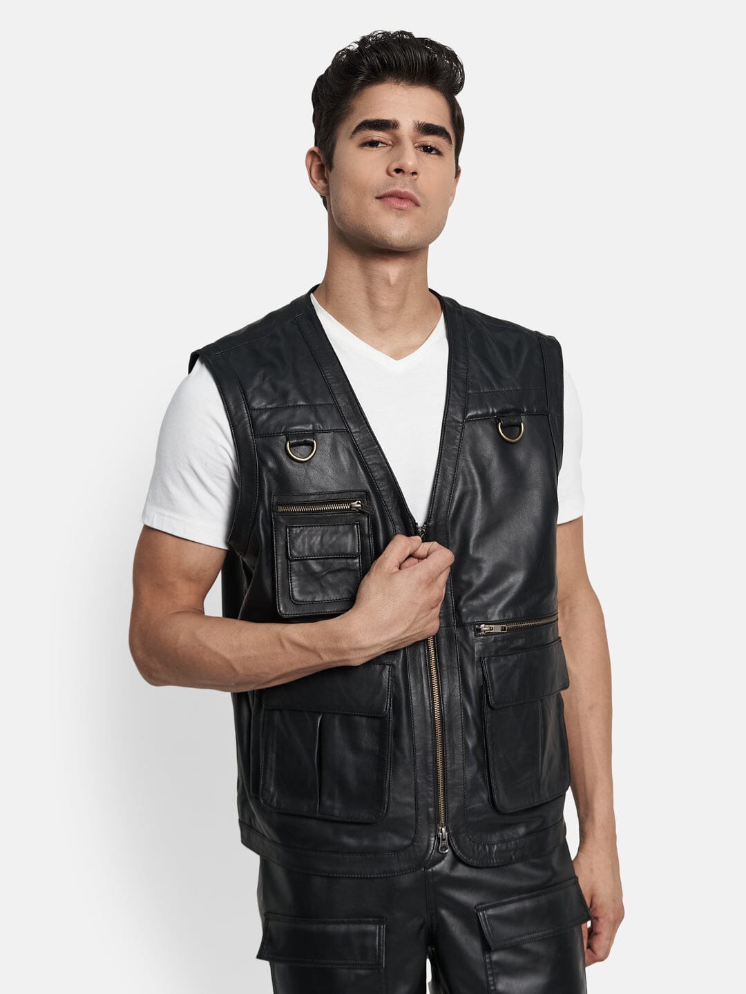 Classy Leather Bags Lambskin Leather Vest - AVBL MRKT (3)