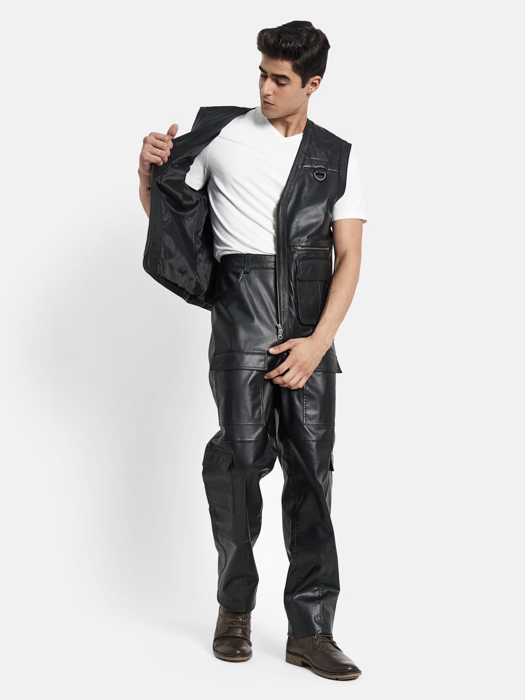 Classy Leather Bags Lambskin Leather Vest - AVBL MRKT (4)