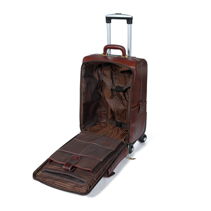 Classy Leather Bags Leather Carry-On Trolly Bag - AVBL MRKT (7)
