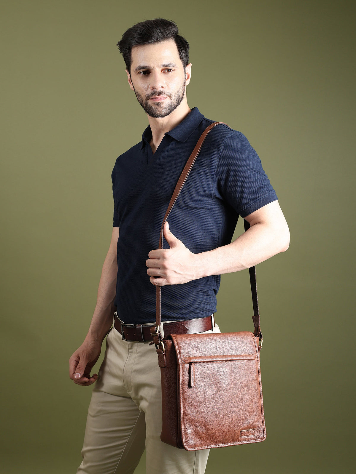 Classy Leather Bags Leather Crossbody Bag for Travel Work - AVBL MRKT (2)