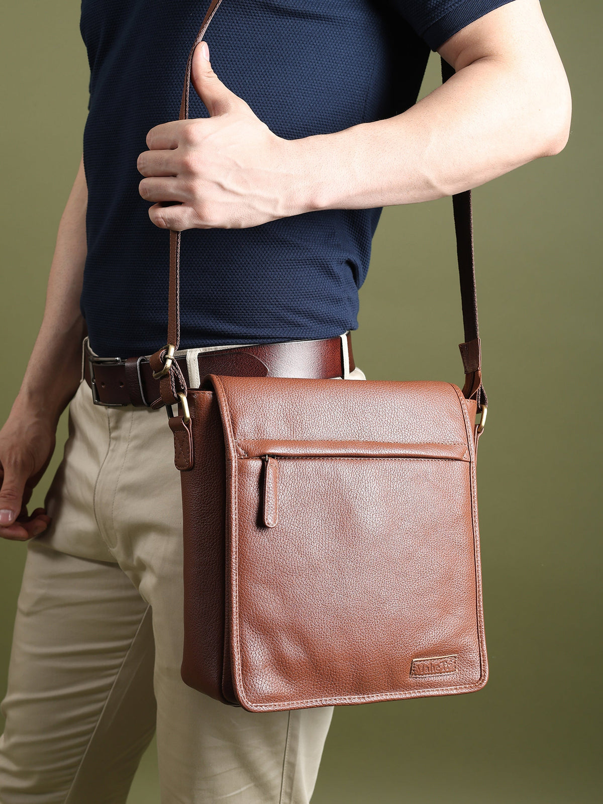 Classy Leather Bags Leather Crossbody Bag for Travel Work - AVBL MRKT (5)
