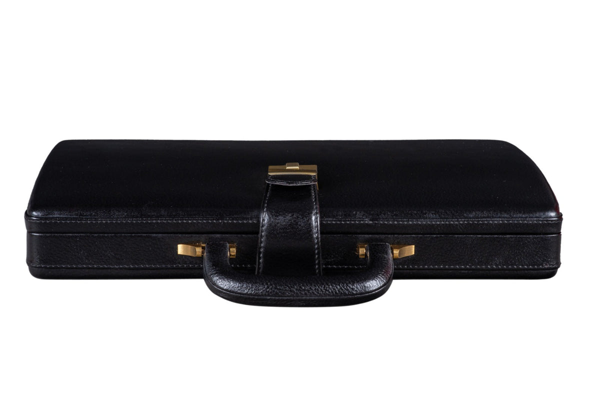 Classy Leather Bags Leather Executive Men's Leather Attache Briefcase - Black - AVBL MRKT (5)