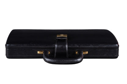 Classy Leather Bags Leather Executive Men's Leather Attache Briefcase - Black - AVBL MRKT (5)