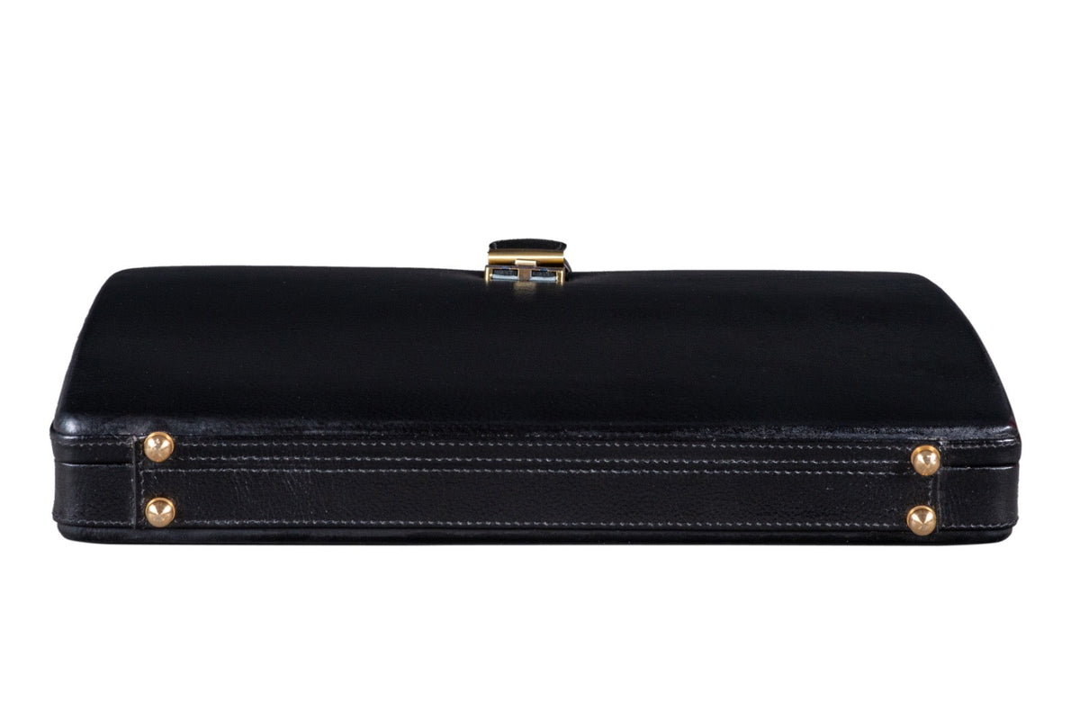 Classy Leather Bags Leather Executive Men's Leather Attache Briefcase - Black - AVBL MRKT (6)