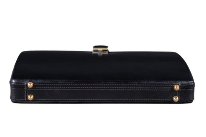 Classy Leather Bags Leather Executive Men's Leather Attache Briefcase - Black - AVBL MRKT (6)