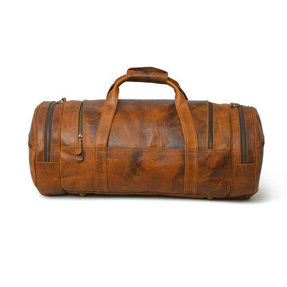 Classy Leather Bags Leather Gym Travel Bag, Round - AVBL MRKT (3)