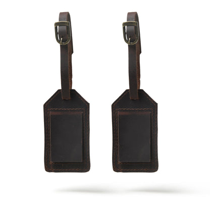 Classy Leather Bags Leather Luggage Tag Set - AVBL MRKT (1)