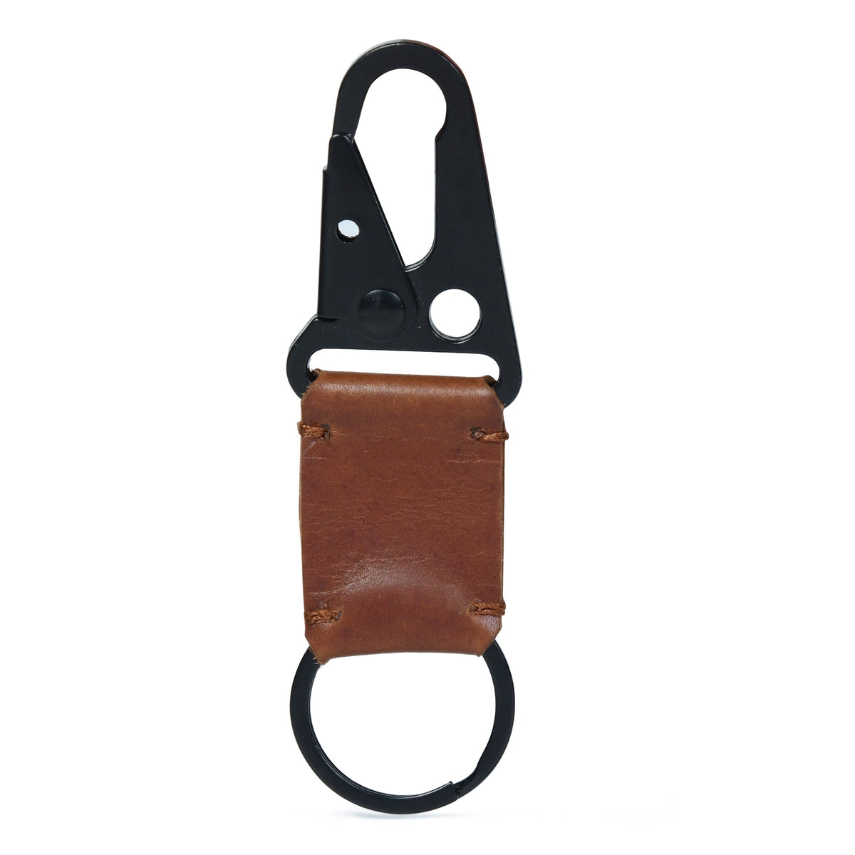 Classy Leather Bags Leather-Metal Key Ring Keychain - AVBL MRKT (1)