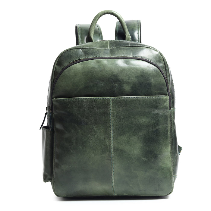 Classy Leather Bags Luxury Italian Leather Backpack, Green - AVBL MRKT (1)