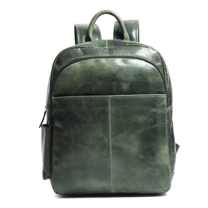 Classy Leather Bags Luxury Italian Leather Backpack, Green - AVBL MRKT (1)