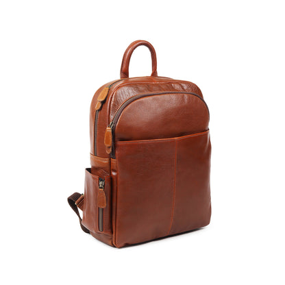 Classy Leather Bags Luxury Italian Leather Backpack, Tan - AVBL MRKT (4)