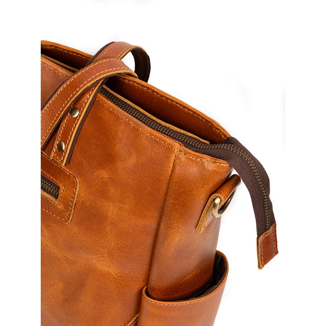 Classy Leather Bags Luxury Kodiak Tote - Tan - AVBL MRKT (5)