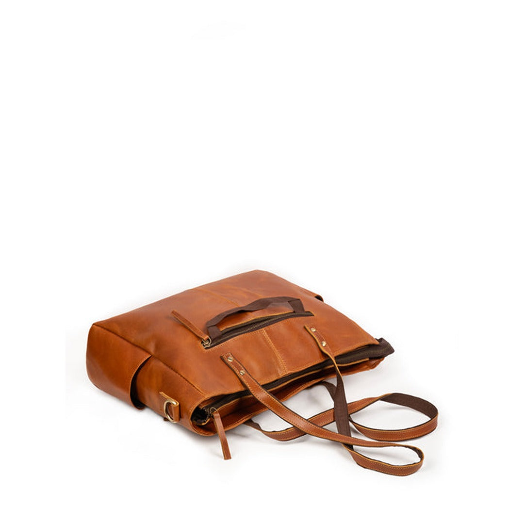 Classy Leather Bags Luxury Kodiak Tote - Tan - AVBL MRKT (9)