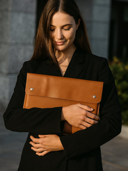 Classy Leather Bags MacBook Leather Laptop Sleeve - AVBL MRKT (3)