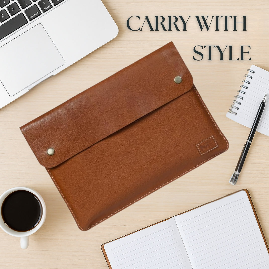 Classy Leather Bags MacBook Leather Laptop Sleeve - AVBL MRKT (6)