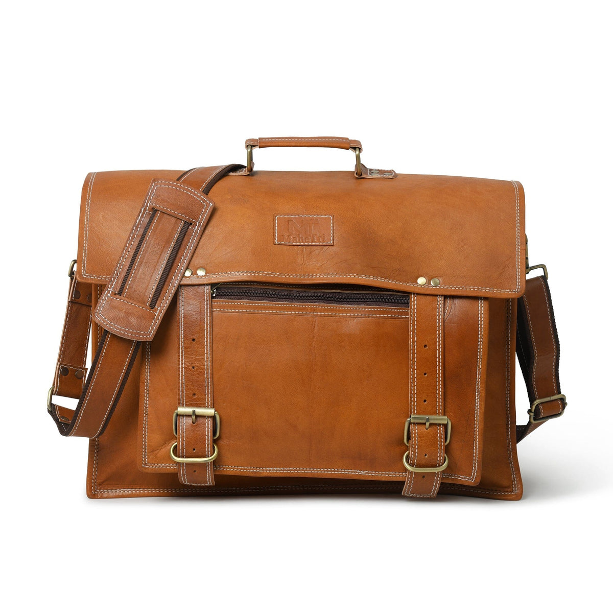 Classy Leather Bags MaheTri Big Pocket- Tan Brown - AVBL MRKT (5)