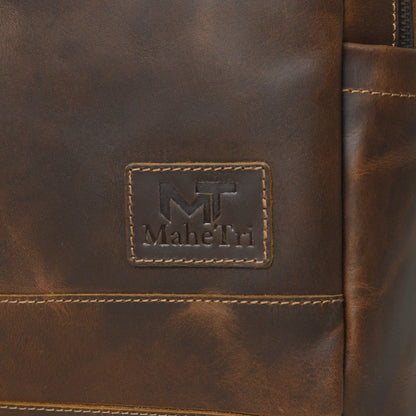 Classy Leather Bags MaheTri Cambridge Unisex Buffalo Leather Backpack - AVBL MRKT (12)