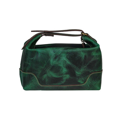 Classy Leather Bags MaheTri Emerald Toiletry - AVBL MRKT (4)