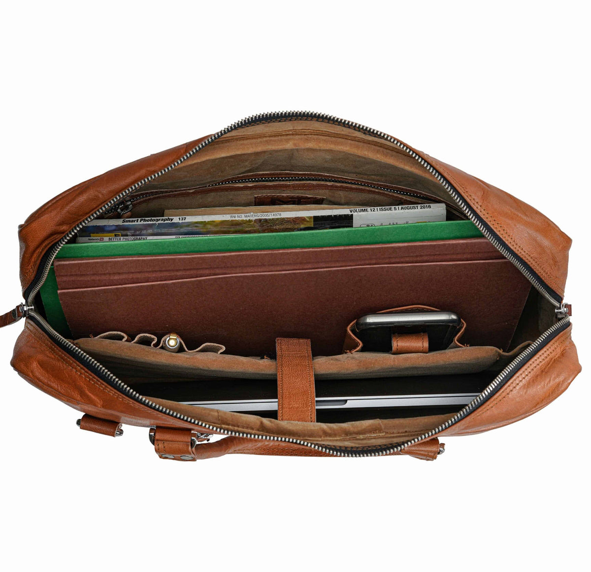 Classy Leather Bags MaheTri Executive Briefcase - AVBL MRKT (8)