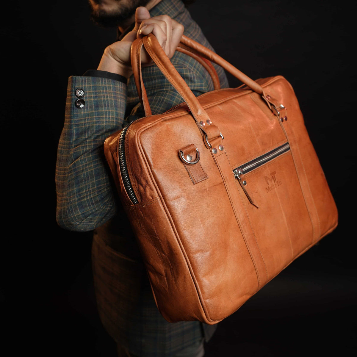 Classy Leather Bags MaheTri Executive Briefcase - AVBL MRKT (9)