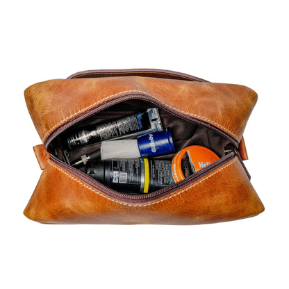 Classy Leather Bags MaheTri Tanned Toiletry - AVBL MRKT (3)