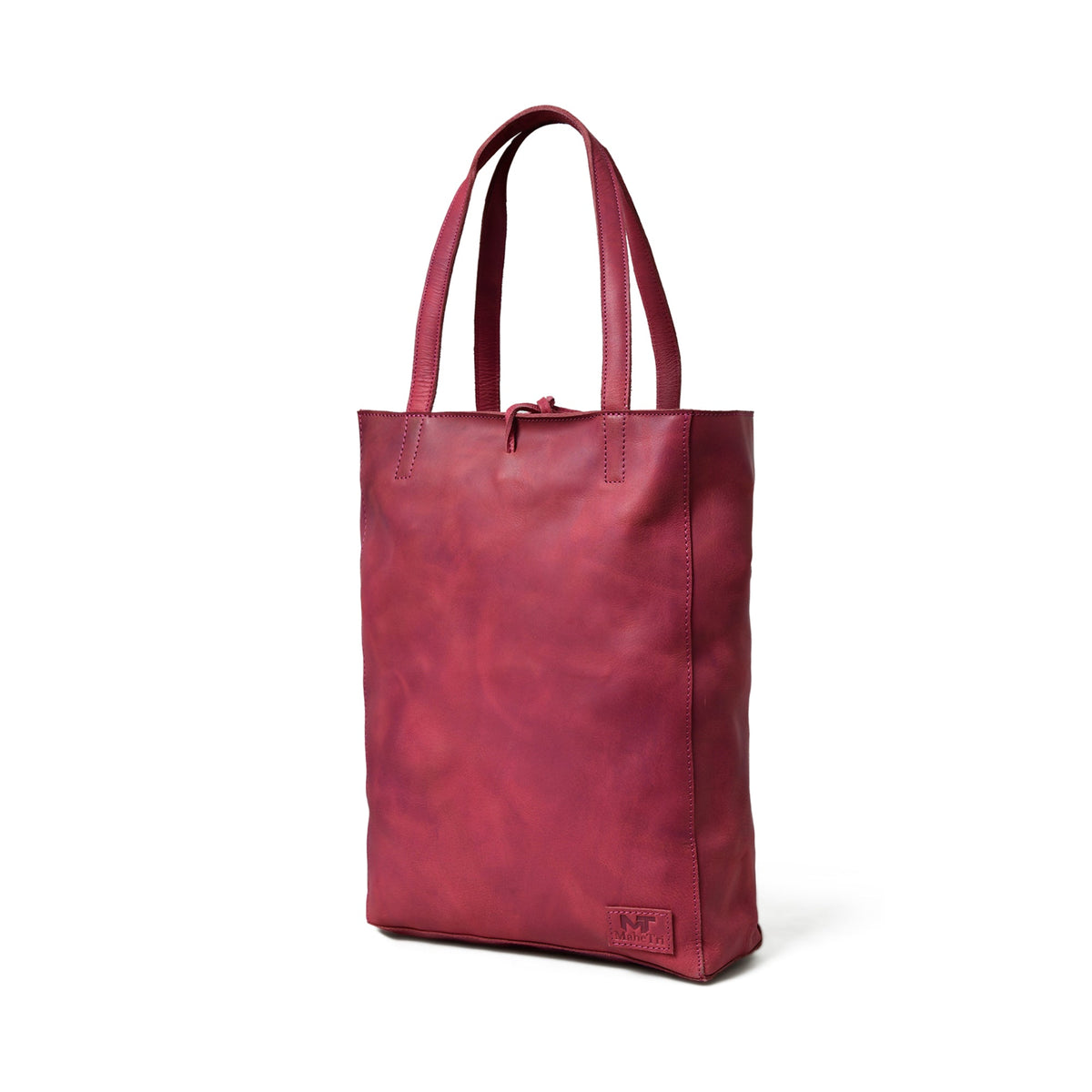 Classy Leather Bags Maroon Leather Tote Bag - AVBL MRKT (1)
