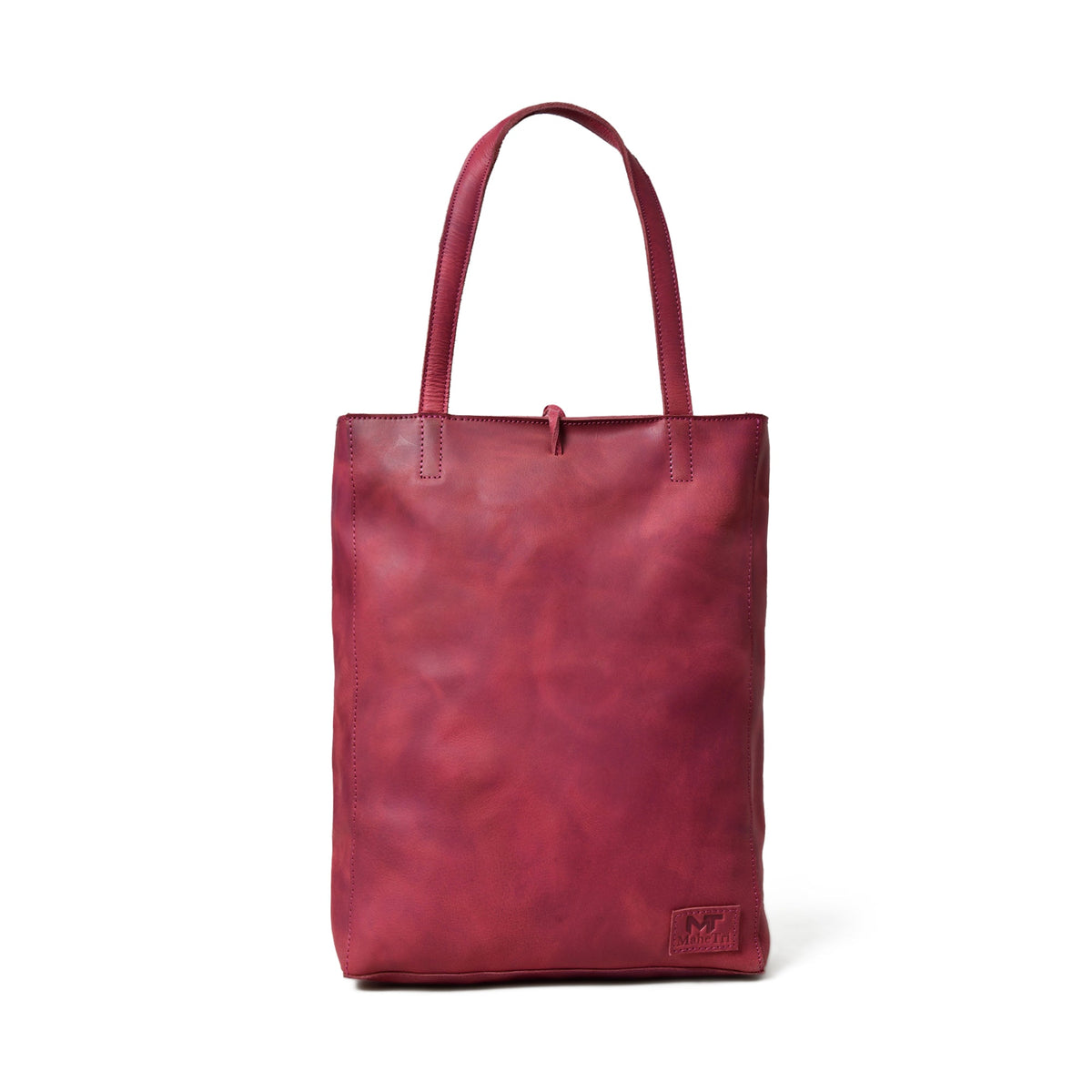 Classy Leather Bags Maroon Leather Tote Bag - AVBL MRKT (3)