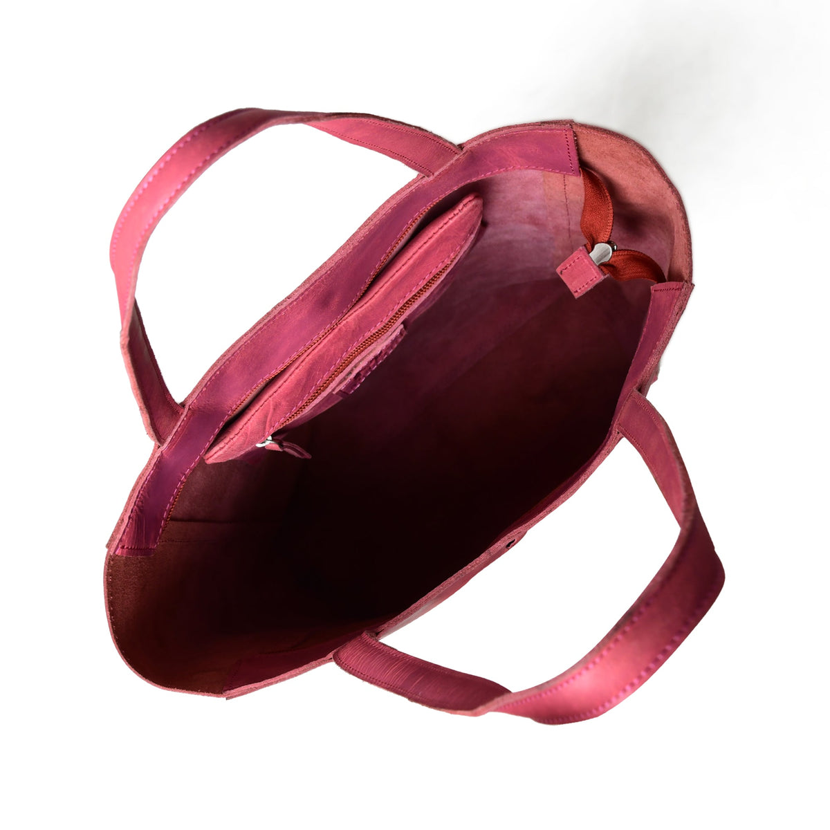 Classy Leather Bags Maroon Leather Tote Bag - AVBL MRKT (9)