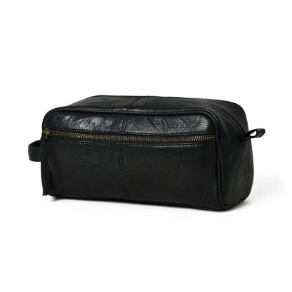 Classy Leather Bags Midnight Deluxe Toiletry Bag -Single Section - AVBL MRKT (1)