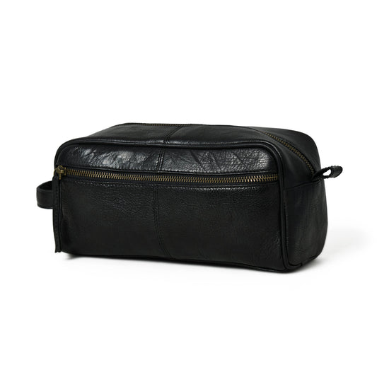 Classy Leather Bags Midnight Deluxe Toiletry Bag -Single Section - AVBL MRKT (1)