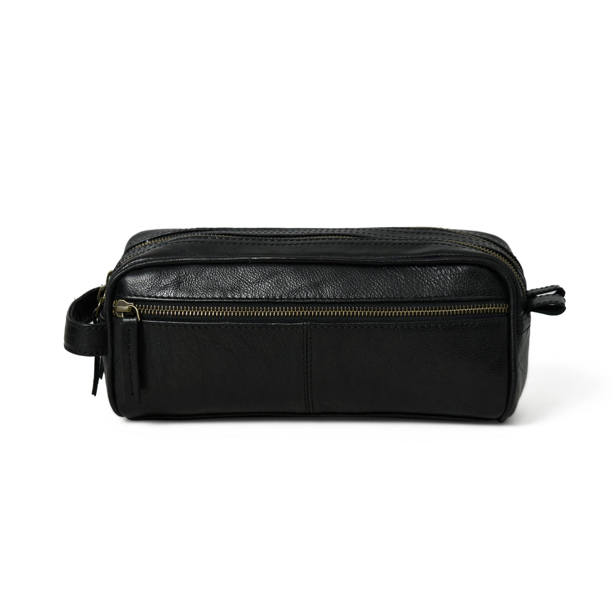 Classy Leather Bags Midnight Deluxe Toiletry Bag-Twin Section - AVBL MRKT (1)