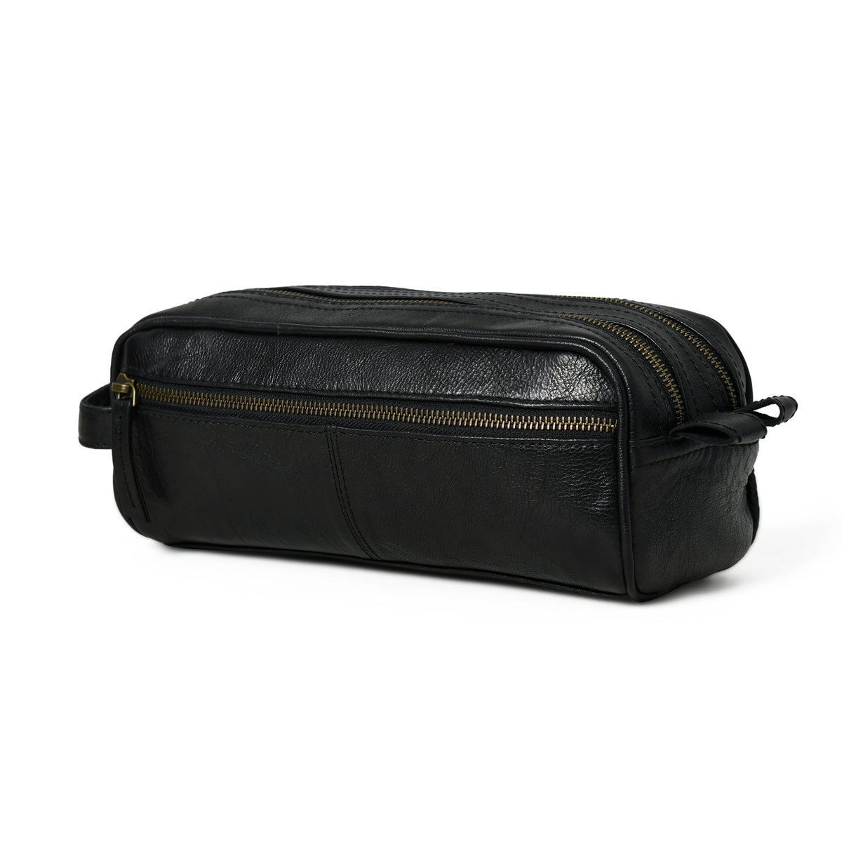 Classy Leather Bags Midnight Deluxe Toiletry Bag-Twin Section - AVBL MRKT (3)
