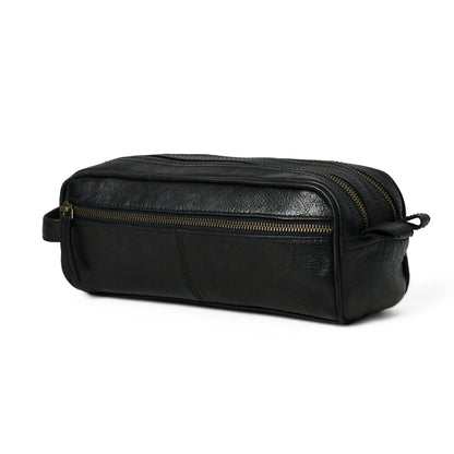 Classy Leather Bags Midnight Deluxe Toiletry Bag-Twin Section - AVBL MRKT (3)