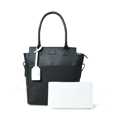 Classy Leather Bags Midnight Elegance Noir Shopper Tote - AVBL MRKT (1)