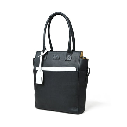 Classy Leather Bags Midnight Elegance Noir Shopper Tote - AVBL MRKT (6)
