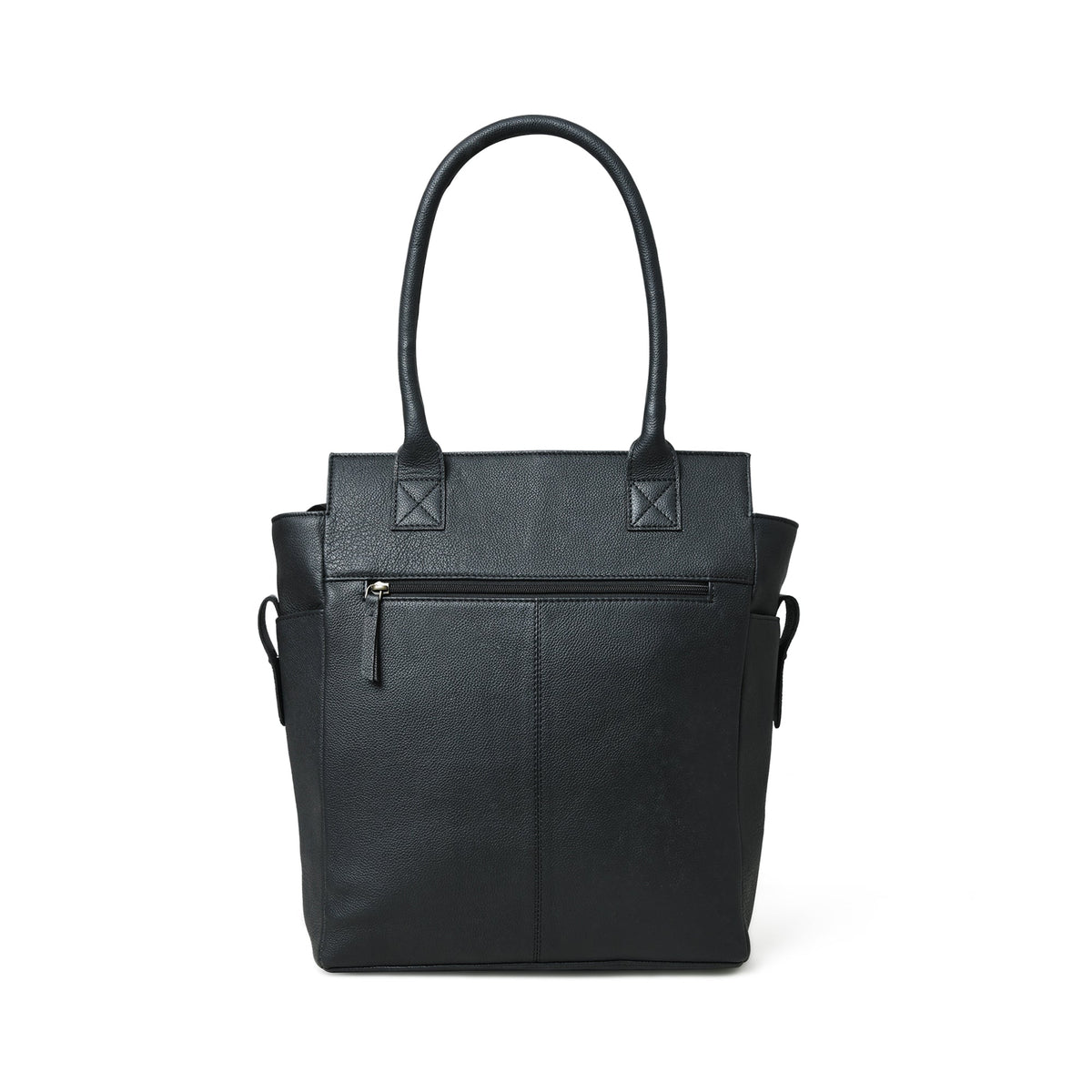Classy Leather Bags Midnight Elegance Noir Shopper Tote - AVBL MRKT (8)