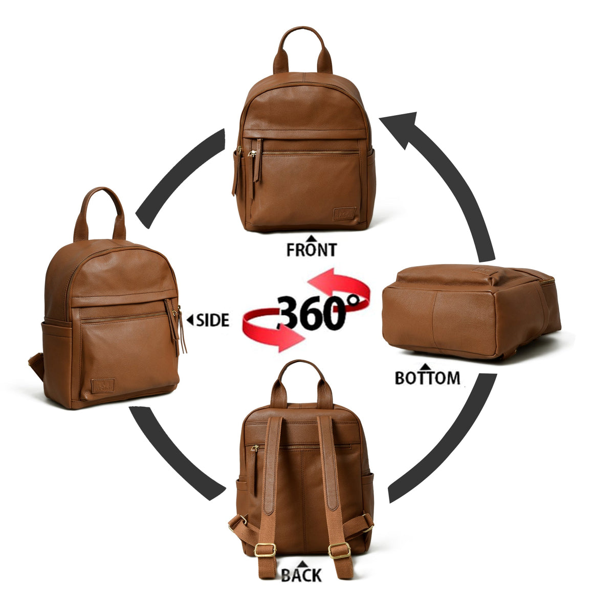 Classy Leather Bags Mini Journey Leather Backpack - AVBL MRKT (11)