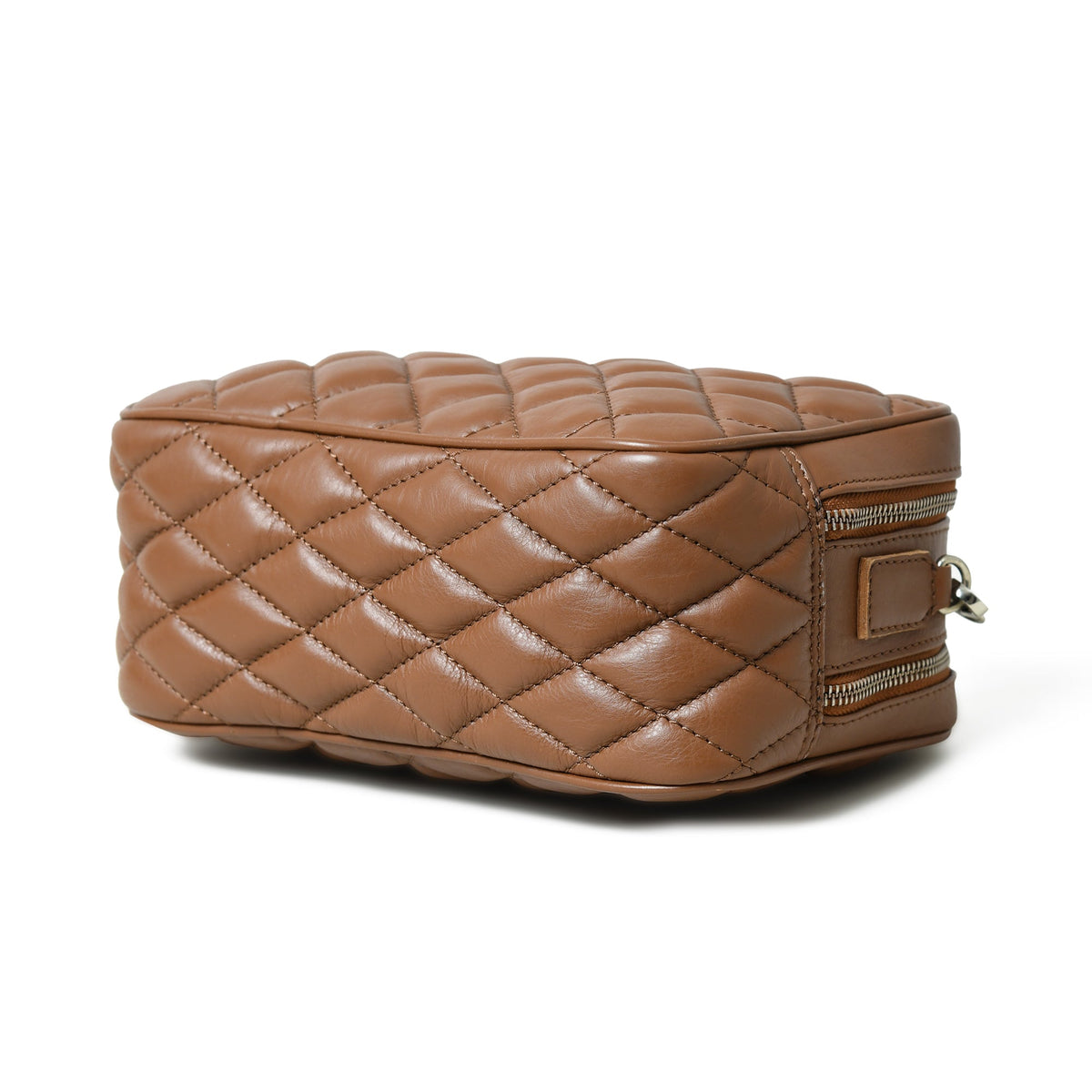 Classy Leather Bags Mini Quilted Crossbody Bag, Rich Brown - AVBL MRKT (8)