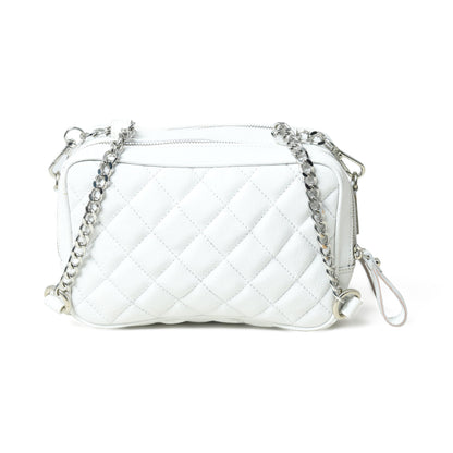 Classy Leather Bags Mini Quilted Crossbody Bag, White - AVBL MRKT (6)