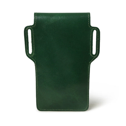 Classy Leather Bags Mobile Holster Case- Green - AVBL MRKT (4)