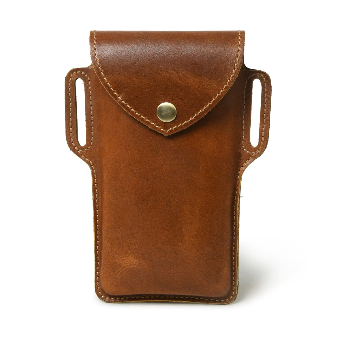 Classy Leather Bags Mobile Holster Case- Tan Brown - AVBL MRKT (1)