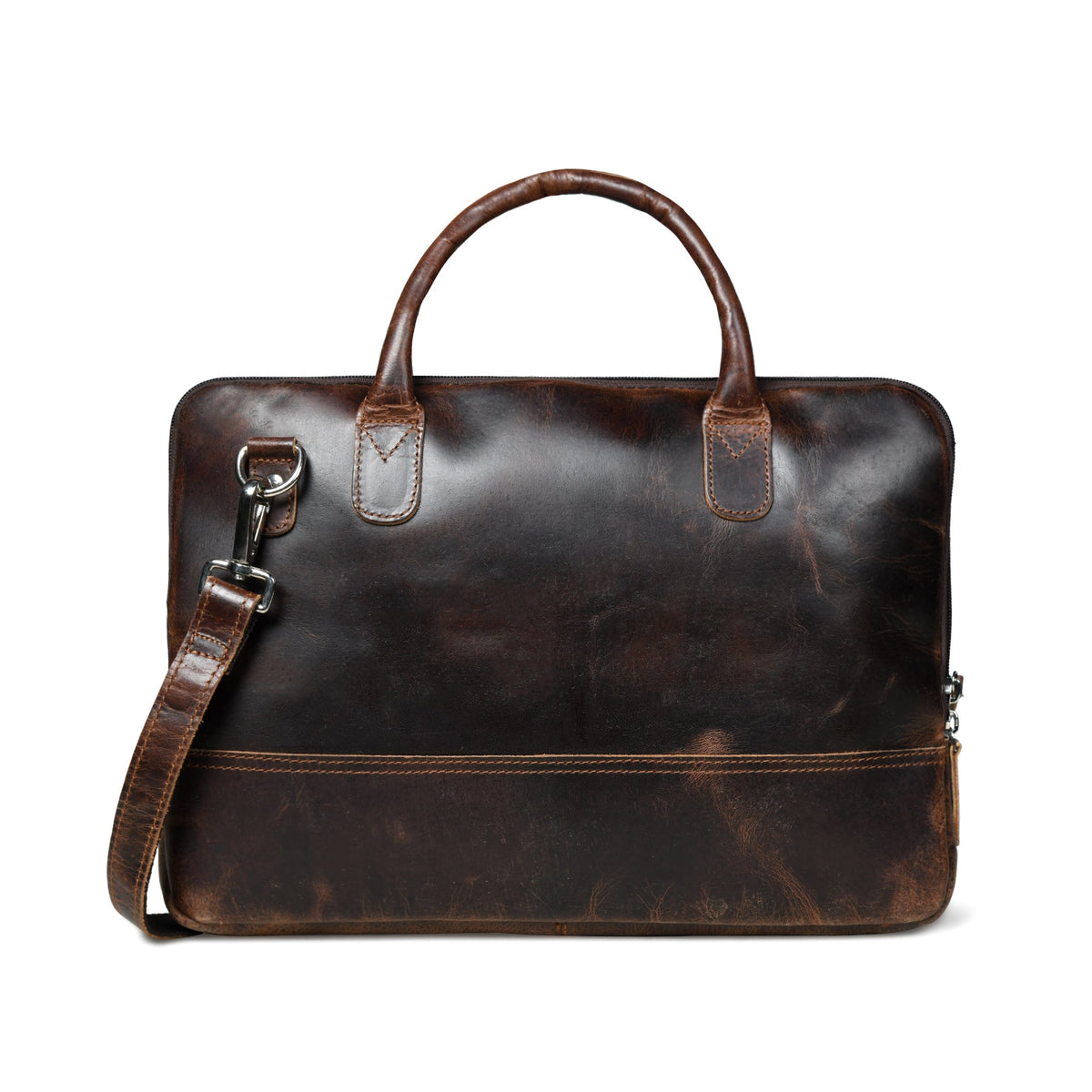 Classy Leather Bags Modernist Leather Laptop Bag-Dark Brown - AVBL MRKT (9)