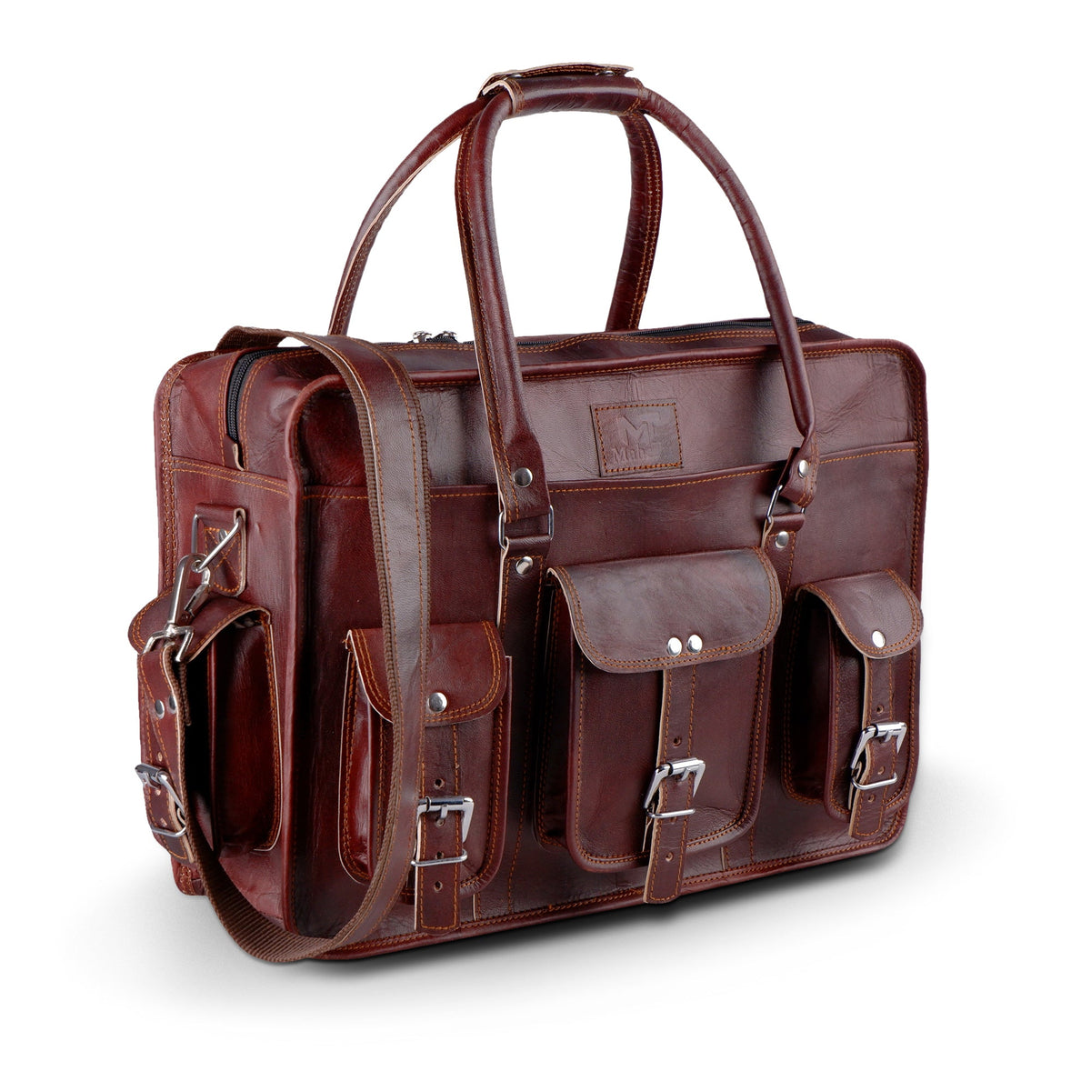 Classy Leather Bags Morgan Leather Briefcase - AVBL MRKT (1)